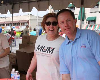 William Moore, Owner Operator and other MUM volunteer at the Taste of Wheaton.