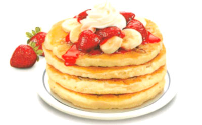 Strawberry Banana pancakes